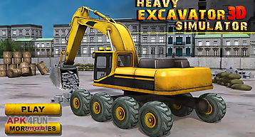 Heavy excavator simulator