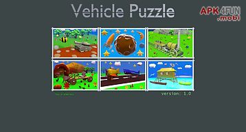 Cartoon vehicle puzzle
