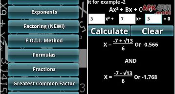 Math algebra solver calculator