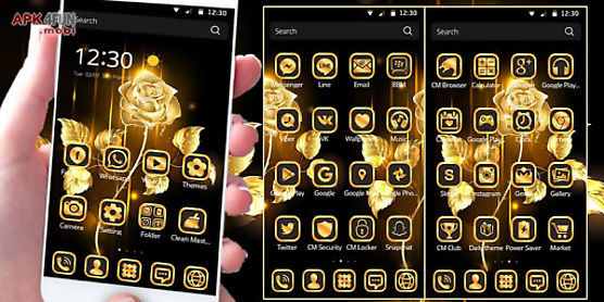gold rose theme business gold