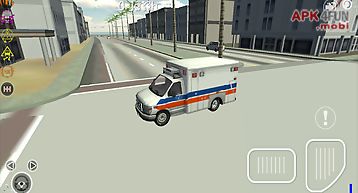 Ambulance driving simulator 3d