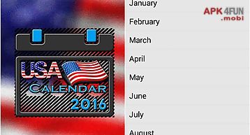 Usa calendar 2016