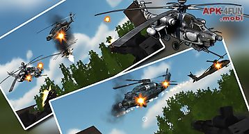 Helicopter air battle: gunship