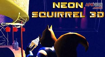 Neon squirrel 3d