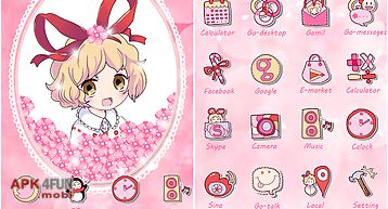 Sakura go launcher theme