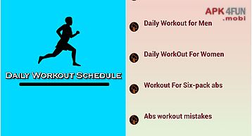 Daily workout schedule