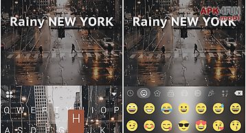 Rainy newyork kika keyboard