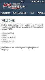 system updater (rom download)