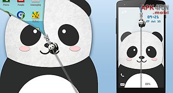 Panda zipper screen lock