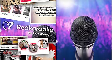 Red karaoke sing & record