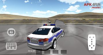 Police car drifting 3d