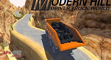 Modern hill driver truck world