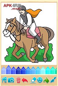 horse coloring book