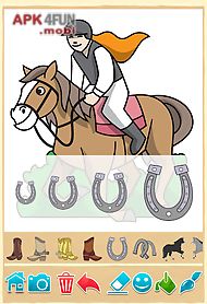 horse coloring book