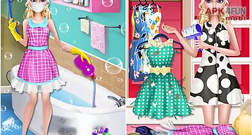 Fashion doll - house cleaning
