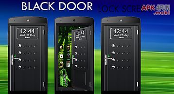 Black door screen lock