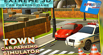 Town car parking simulator 3d