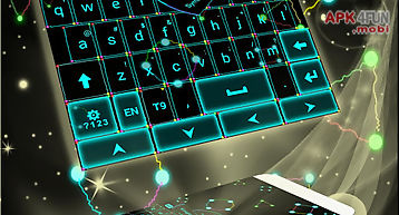 Neon lightning keyboard