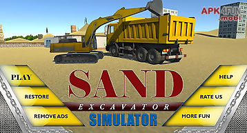 Sand excavator truck sim 3d