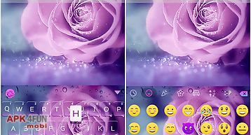 Dreamlike rose keyboard theme