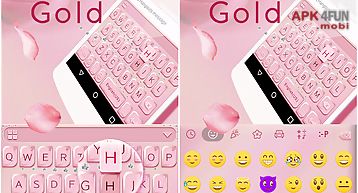 Rose gold emoji kika keyboard