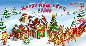 Happy new year farm: christmas