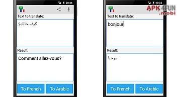 Arabic french translator
