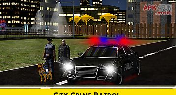 Police dog crime city chase