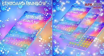 Rainbow keyboard with emojis