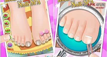 Holiday toe nails spa