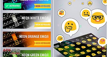 Emoji smart neon keyboard