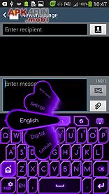 go keyboard purple neon theme