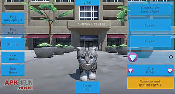 Cute pocket cat and puppy 3d