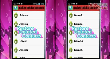 Restore deleted contacts