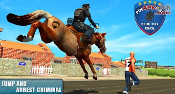 Police horse crime city chase