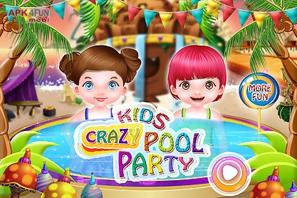 crazy kids pool party
