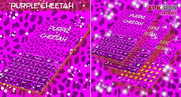 Purple cheetah keyboard