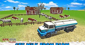 Transport truck milk delivery