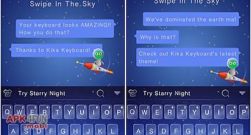 Starry night theme keyboard