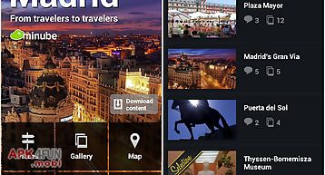 Madrid city travel guide map