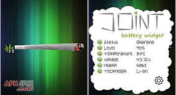 Cannabis joint battery widget