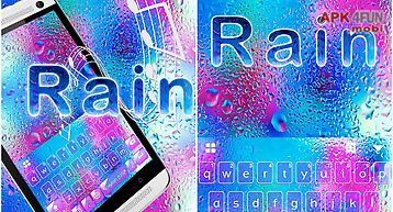 Rain emoji kika keyboard theme