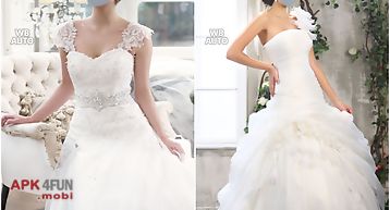Wedding dress photo montage