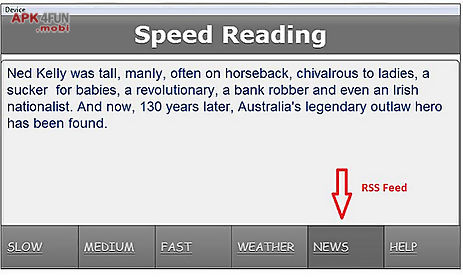 speed reading application