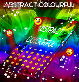 abstract colourful keyboard