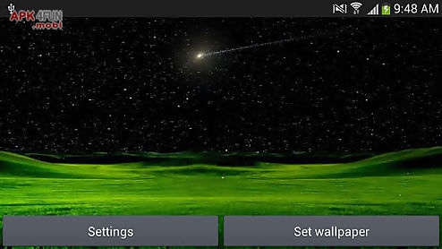 meteors star night wallpaper
