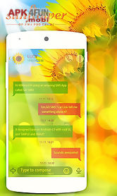 go sms pro sunflower theme