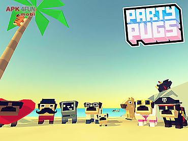 party pugs: beach puzzle go!