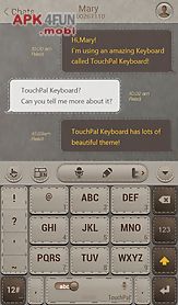 touchpal leather theme