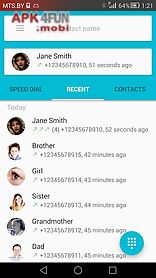 dialer - material styled